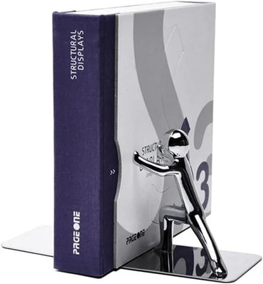 Golden Boy Dual Metal Book Stand Set – Elegant Desktop Organizer