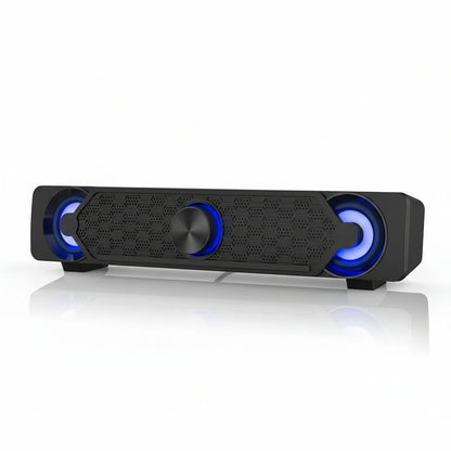 Smalody USB Powered PC Soundbar Gaming Speaker with LED Lighting