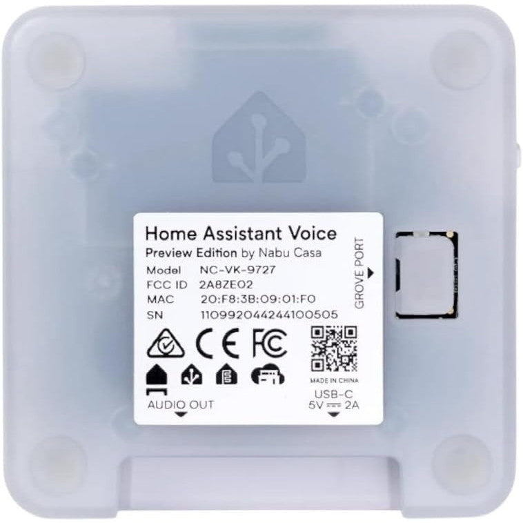 Home Assistant USB‑C Voice Hub – Dual Mic, LED Ring, Privacy‑Focused