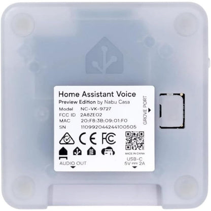 Home Assistant USB‑C Voice Hub – Dual Mic, LED Ring, Privacy‑Focused