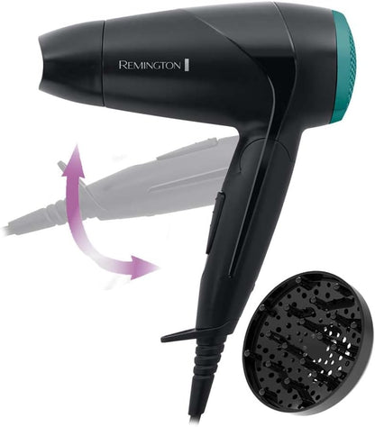 Remington D1500 Folding Travel Hair Dryer 2000W Compact Powerful