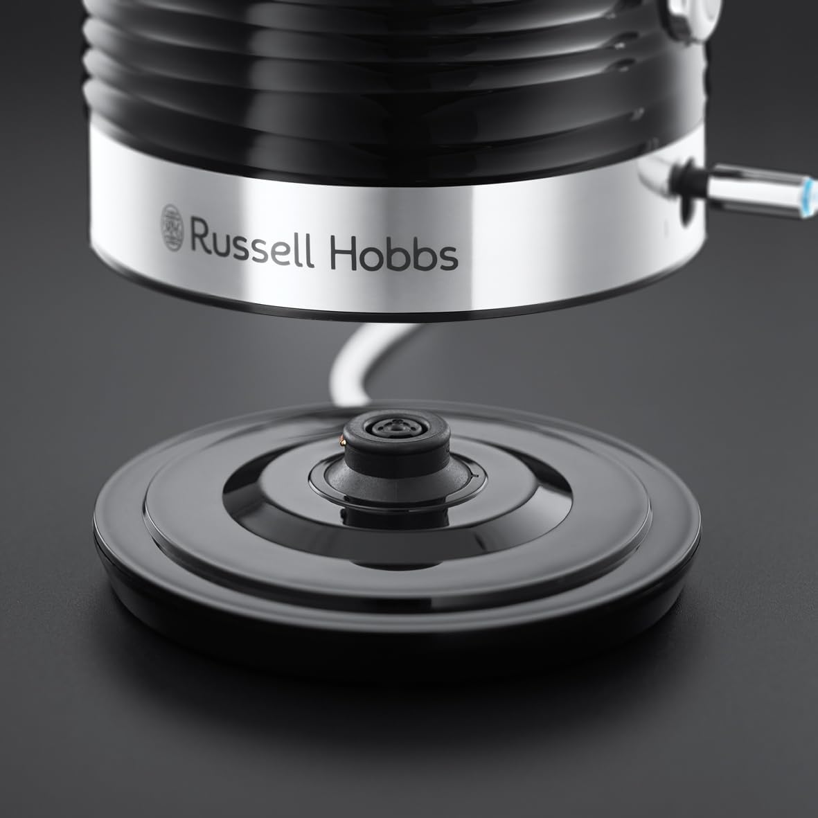 Russell Hobbs Inspire 1.7L Black High-Gloss Electric Kettle
