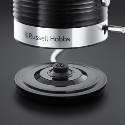 Russell Hobbs Inspire 1.7L Black High-Gloss Electric Kettle