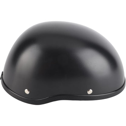 56-64cm Motorcycle Half Helmet FRP Matte Black Unisex Retro Open-Face