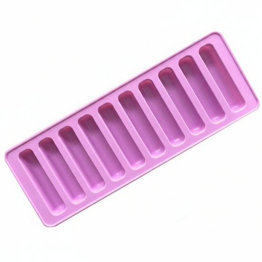 10-Grid Silicone Ice Cube Mold for Whiskey Cocktails
