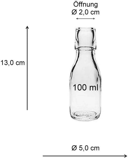 Viva Glass Bottles – 100ml Set of 2 - Gomix Brands Outlet