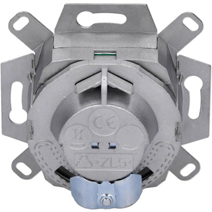 Rutenbeck Cat.6A ISO 8/8 Up 0 Flush-Mount 2-Port Wall Plate