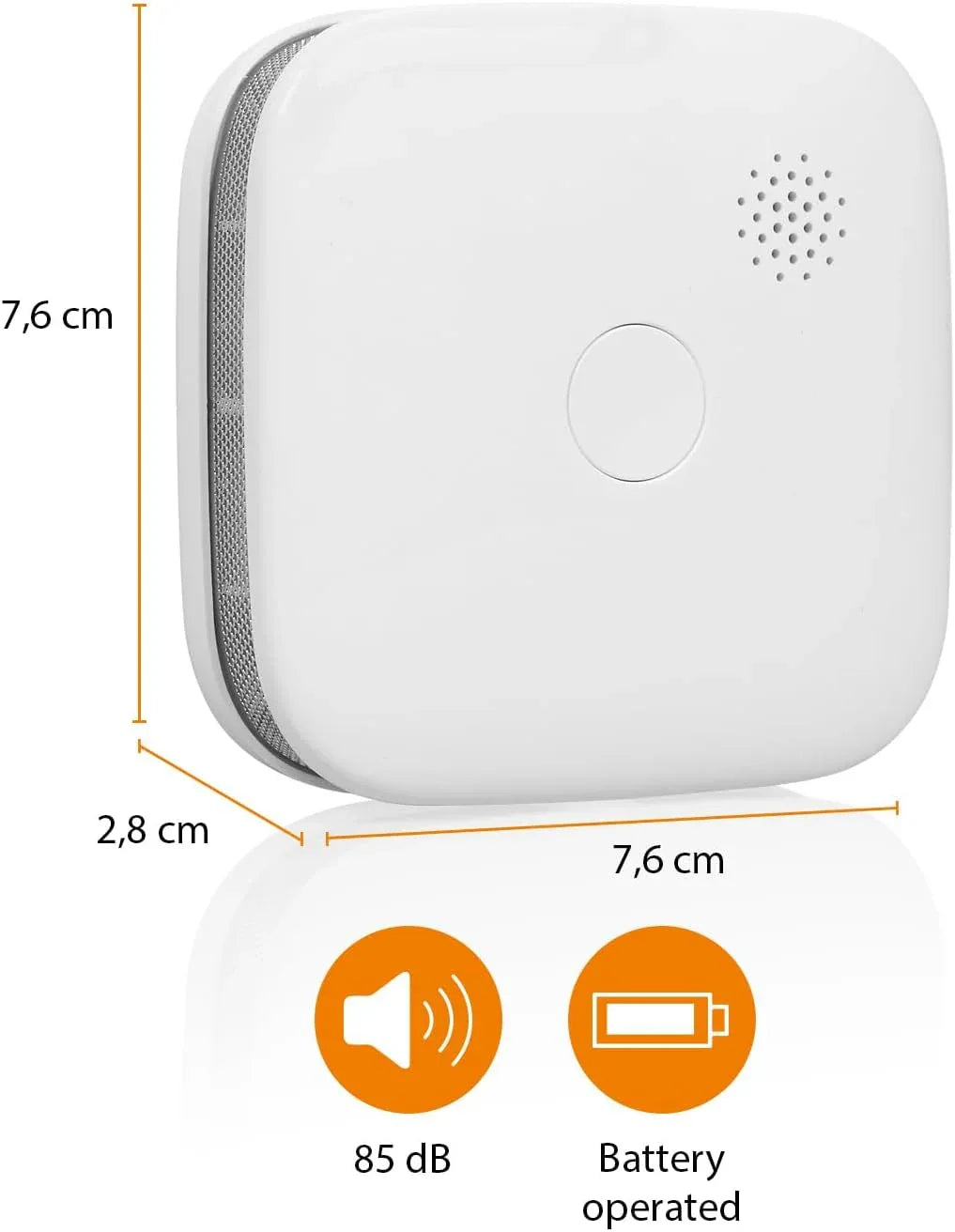 Smartwares Classic Wi‑Fi Smoke Detector with 85 dB Alarm, White - Gomix Brands Outlet