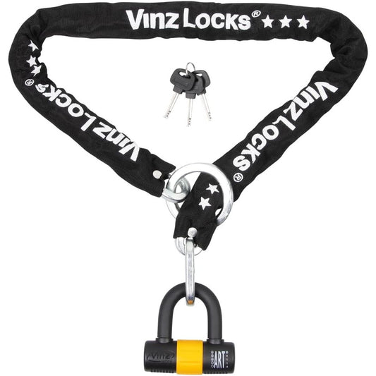 Vinz Kungur Chain Lock, 150 cm, Black