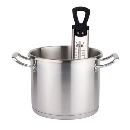 Lightbeam Stainless Steel Instant Read Candy Deep Fry Food Thermometer with Pot Clip