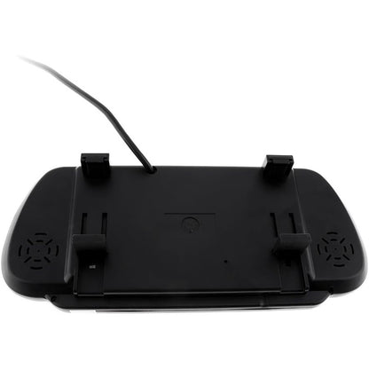 BW 7 Inch 16:9 TFT LCD Widescreen Car Monitor Rear View Mirror with Touch Button, HD 800x480 Resolution, Dual Video Input