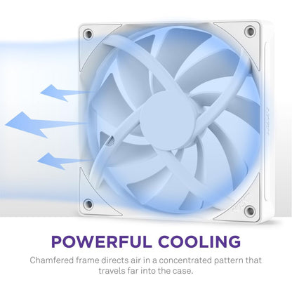 NZXT F120Q 120mm Quiet Airflow Fan – White