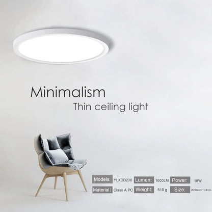 OUILA 18W LED Flush Ceiling Light Daylight 4000K for Bathroom - Gomix Brands Outlet