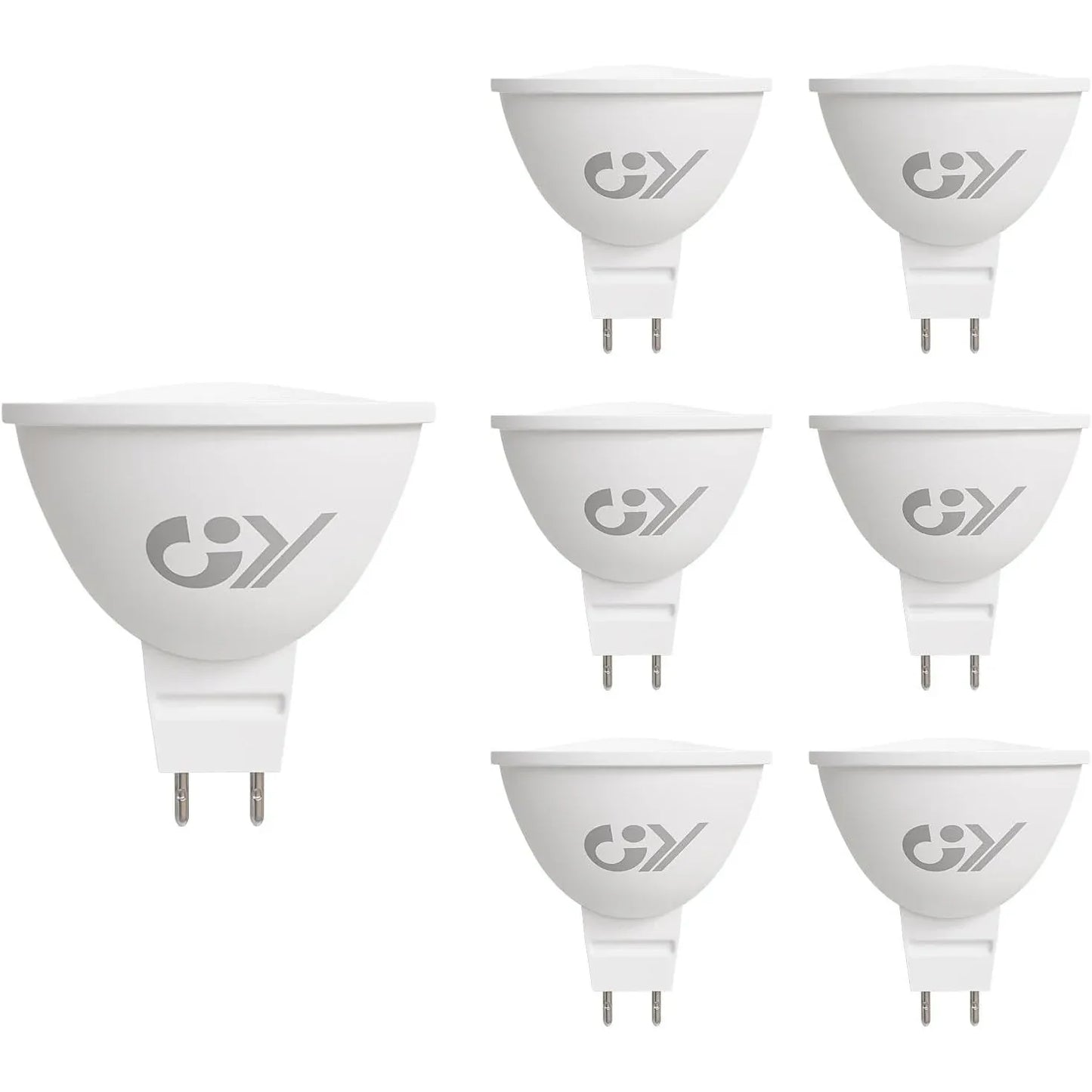 GY MR16 LED Bulb Warm White 3000K 4.5W 6‑Pack - Gomix Brands Outlet