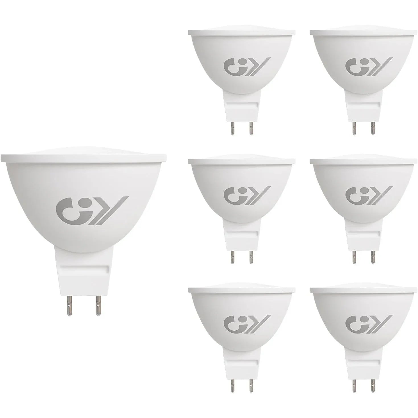 GY MR16 LED Bulb Warm White 3000K 4.5W 6‑Pack - Gomix Brands Outlet