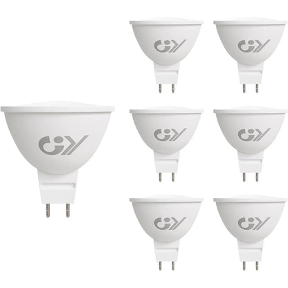 GY MR16 LED Bulb Warm White 3000K 4.5W 6‑Pack - Gomix Brands Outlet