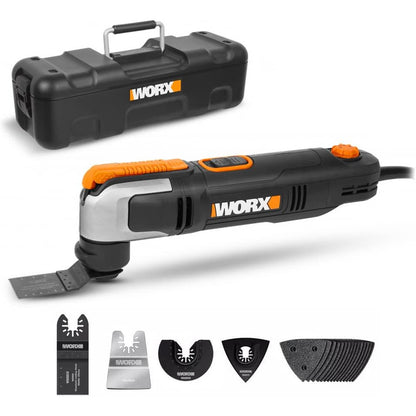 WORX WX686 250W Sonicrafter Oscillating Multi-Tool Kit for Cutting, Sanding, Scraping