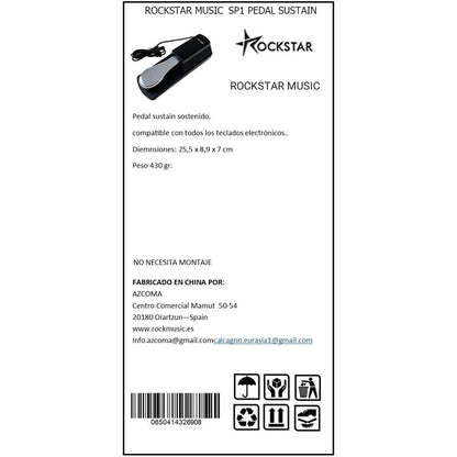 FZONE SP1 Universal Sustain Pedal with Polarity Switch for Keyboards