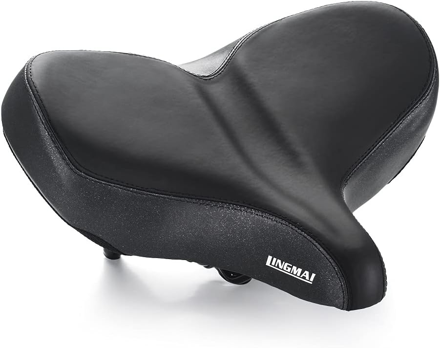 Oversized Memory Foam Bike Seat – Waterproof Extra‑Wide Comfort Saddle