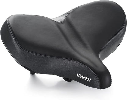 Oversized Memory Foam Bike Seat – Waterproof Extra‑Wide Comfort Saddle