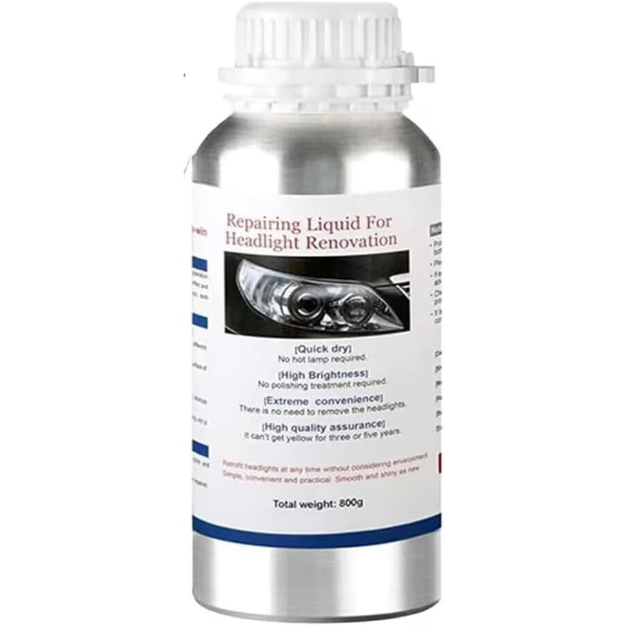 TONZACK 800g Headlight Scratch Repair Liquid – Clear Yellow‑Free Lights