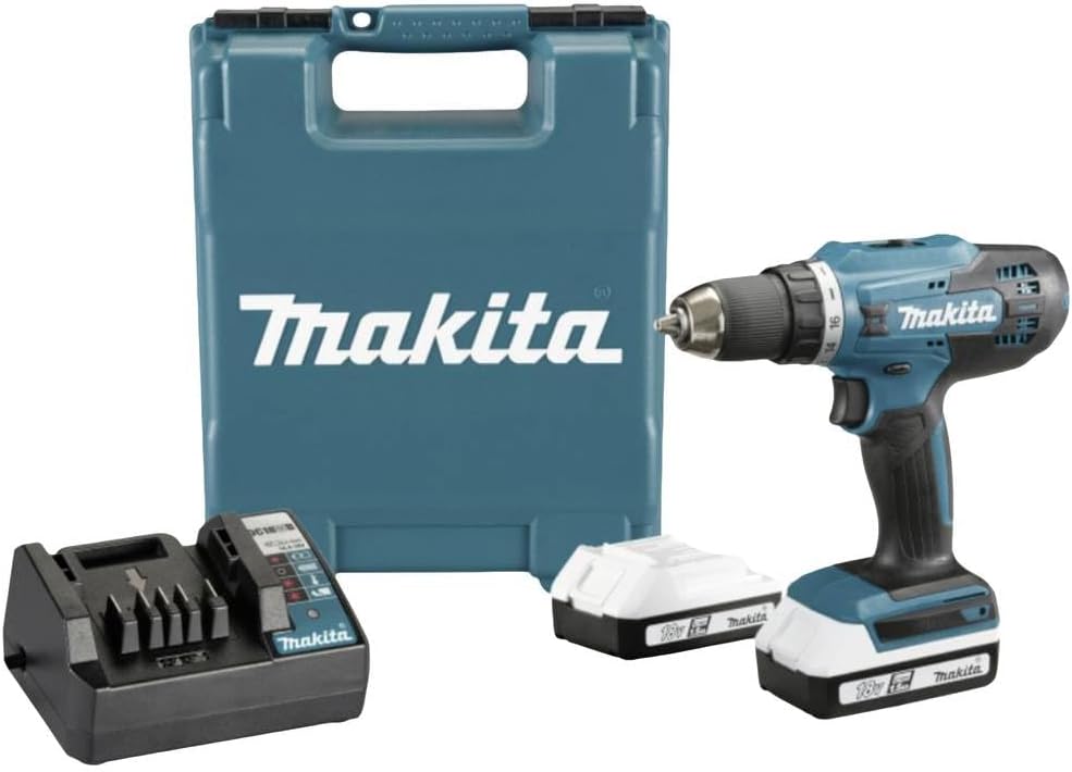 Makita DF488D002 Cordless Drill: 18V Li-Ion Power, 2 Batteries, Charger, Case