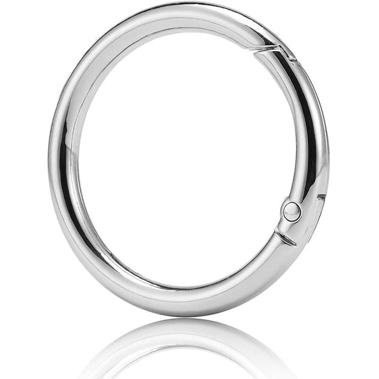 Uxcell Spring O Ring Round Snap Clip, Circle Trigger Keyrings