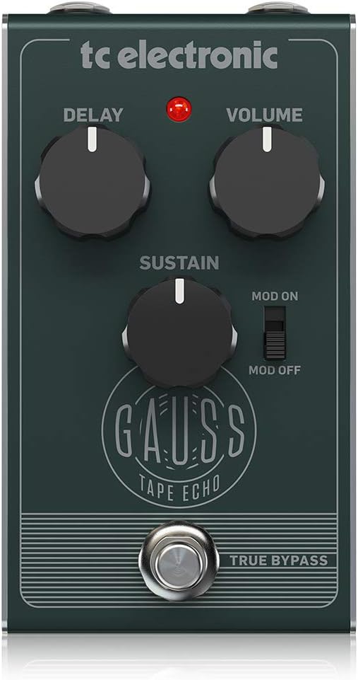 t.c Electronic GAUSS Tape Echo Pedal with Mod Switch