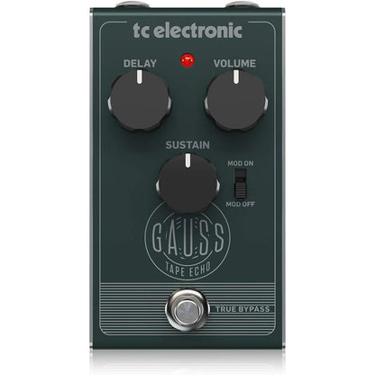 t.c Electronic GAUSS Tape Echo Pedal with Mod Switch