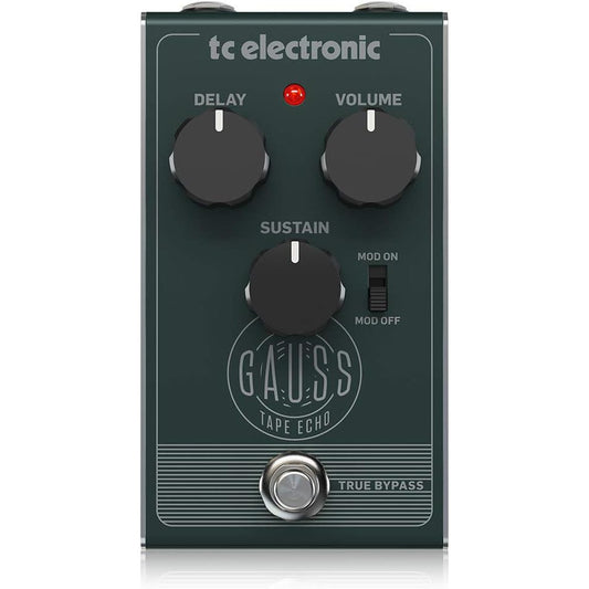 t.c Electronic GAUSS Tape Echo Pedal with Mod Switch