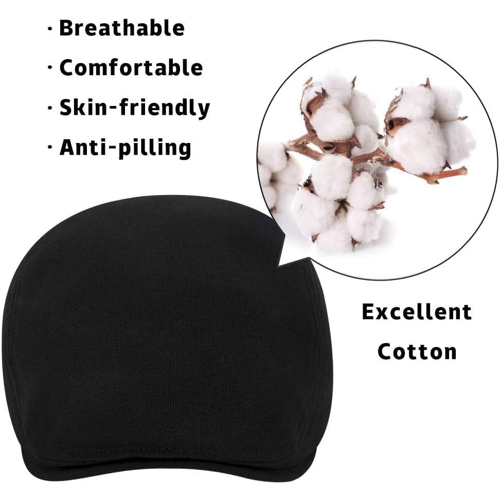 Aowin Men's Classic Cotton Flat Cap Vintage Newsboy