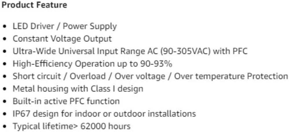Mean Well HLG-320H-24 320W 24V Switching Power Supply