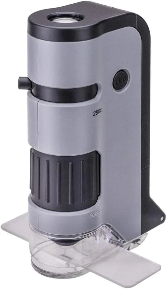 Carson MicroFlip 100x-250x Pocket Microscope with Smartphone Adapter - Gomix Brands Outlet
