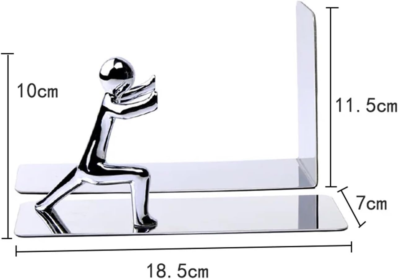 Golden Boy Dual Metal Book Stand Set – Elegant Desktop Organizer