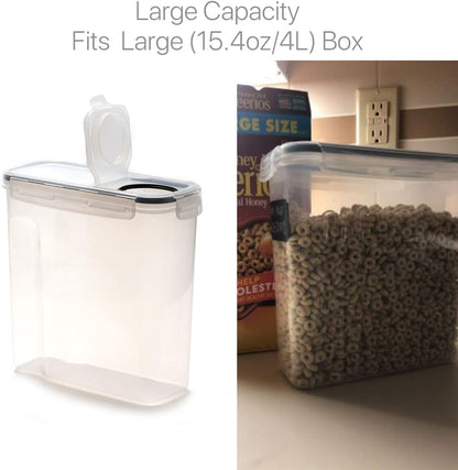 AyeVision 4L Airtight Storage Container Set – 4 Clear Plastic Jars with Lids & Labels