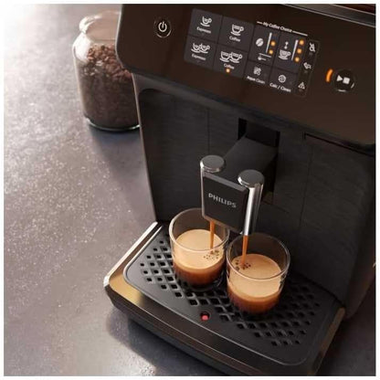Philips 1200 Series Automatic Espresso Machine: Fresh Brewed Coffee & Milk Frother