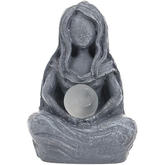 Industrial Piston Skull Resin Sculpture with Rotating Gears