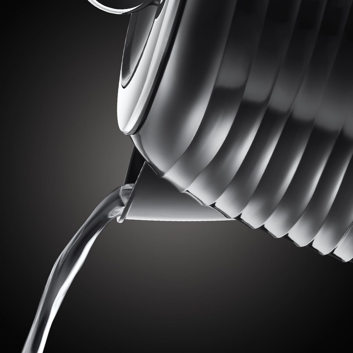 Russell Hobbs Inspire 1.7L Black High-Gloss Electric Kettle