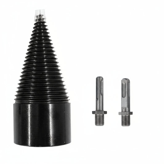 Heavy-Duty 42mm Wood Splitter Drill Bit with 3 Removable Shanks