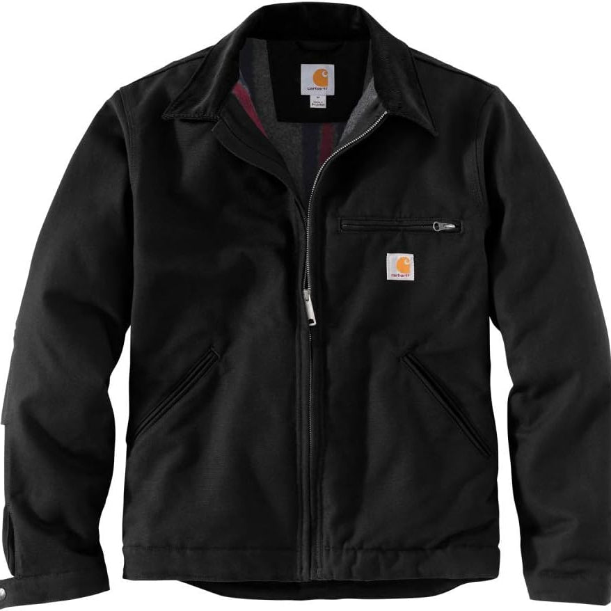 Carhartt Men's Relaxed Fit Duck Blanket Lined Detroit Jacket