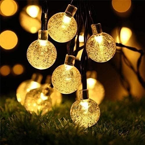 Solar Crystal Ball LED Fairy String Lights