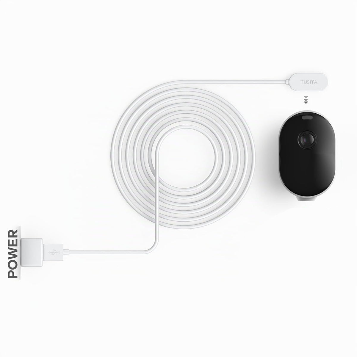 TUSITA 3m Indoor Magnetic Charging Cable for Arlo Ultra and Pro