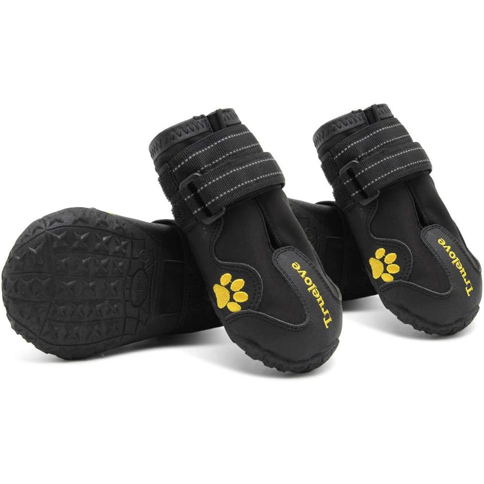 MOKCCI Truelove Waterproof Dog Boots Reflective Straps for All Dogs