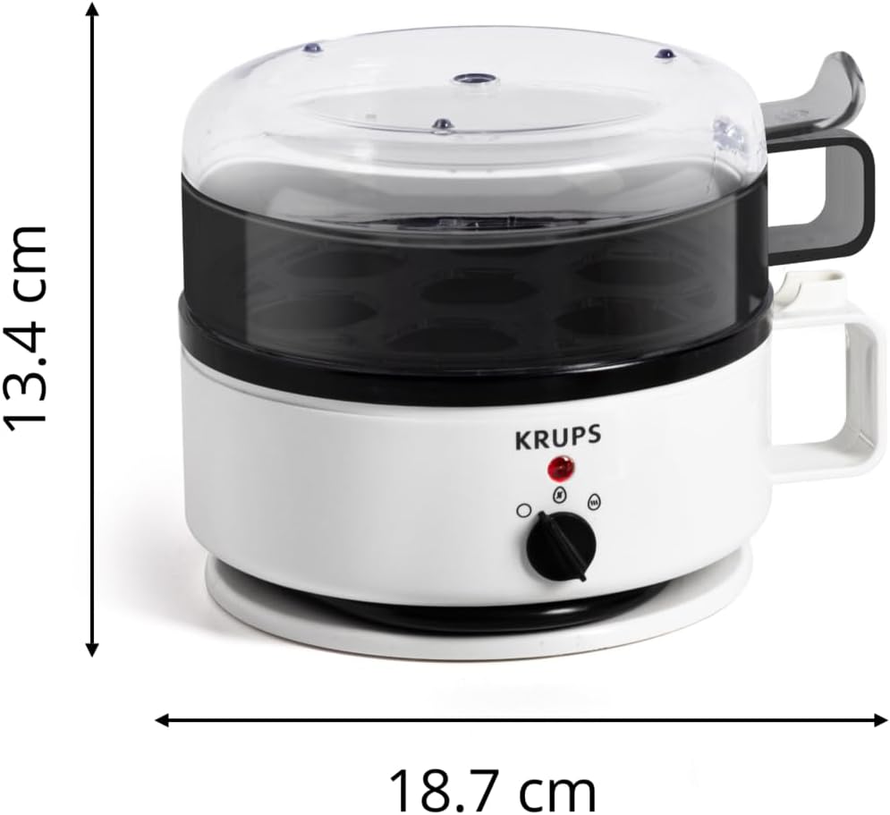 KRUPS Ovomat Super EG2301 Egg Cooker White and Black