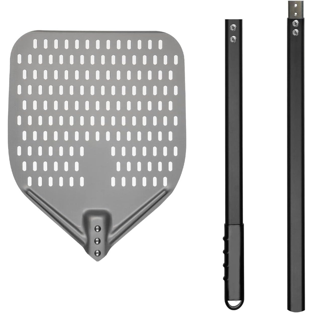 G.a HOMEFAVOR Perforated Pizza Peel with Removable 120‑cm Handle