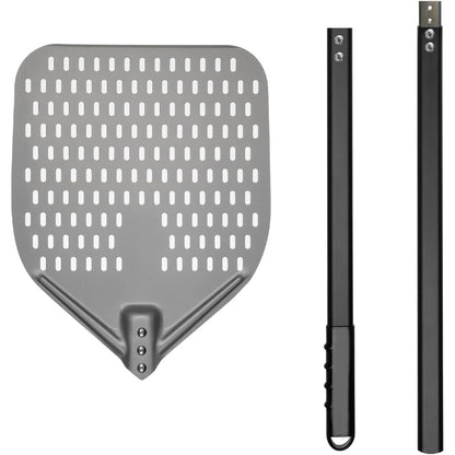 G.a HOMEFAVOR Perforated Pizza Peel with Removable 120‑cm Handle