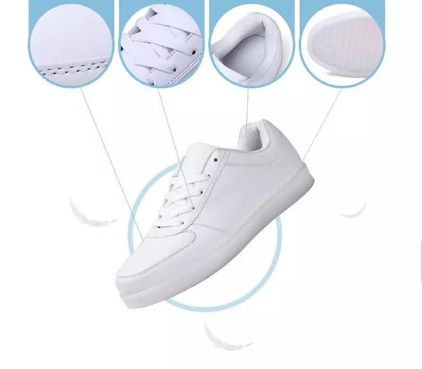 LED Light-Up Casual Shoes for Men – Vibrant Colors, USB Rechargeable