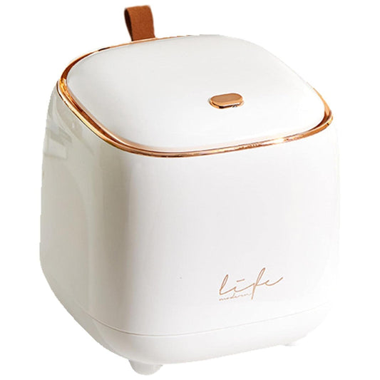 Modern Scandinavian Counter Bench Trash Bin with Press Lid