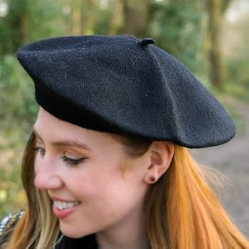 TRIXES Classic French Beret Hat for Women - Fashionable Artist Warm Felt