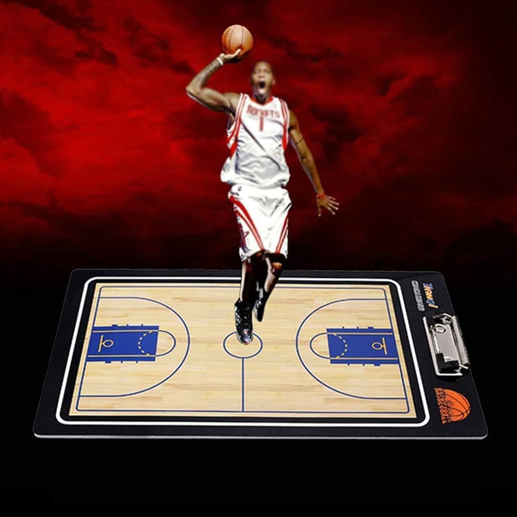 Portable Basketball Dry Erase Coaching Board with 2‑in‑1 Marker